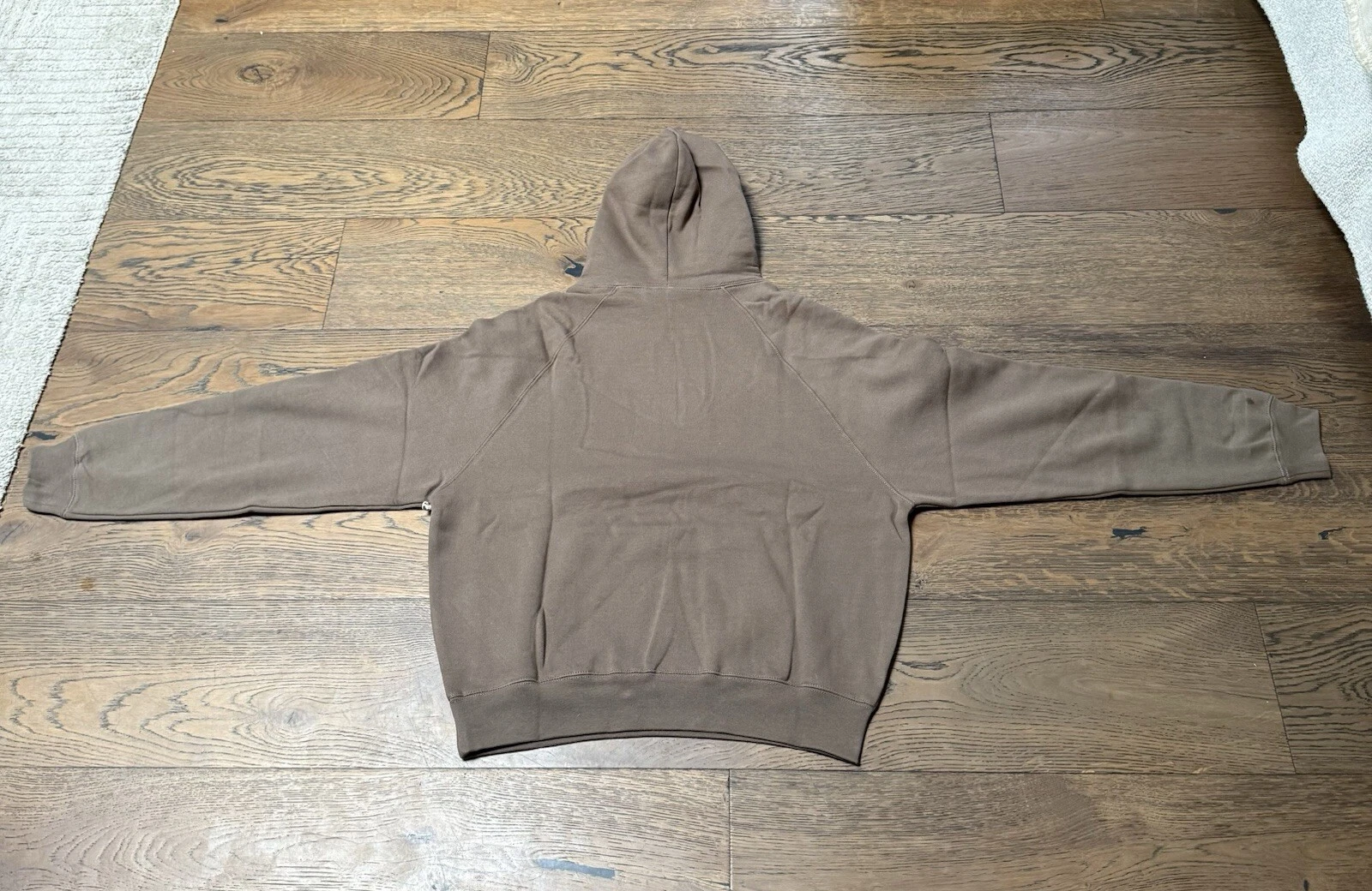 Felpa con cappuccio Essentials Fear of God pullover marrone taglia XS uomo oversize nuova con etichette