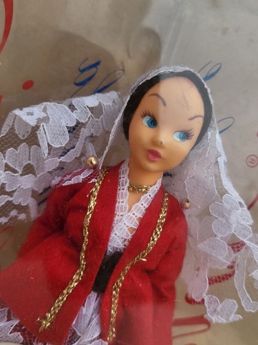 1960's Lenci Dolls-Turin 20cm/7" high SICILIA FOLKLORE DRESS GIRL mint in box. - Foto 2 di 14