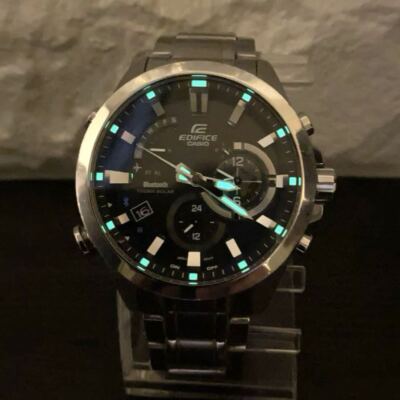 Casio Edifice Eqb-510 Analog Solar Men Working Bluetooth Vintage