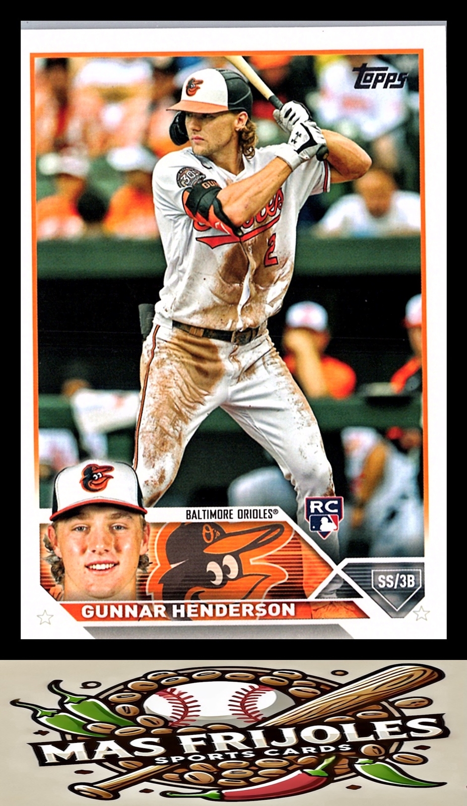 2023 Topps Gunnar Henderson Rookie#206 Baltimore Orioles
