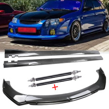 Front Lip Chin Bumper Spoiler Carbon Fiber For Mazda Protege Body Kits Strut Rod Front Lip Chin Bumper Spoiler Carbon Fiber For Mazda Protege Body Kits Strut Rod