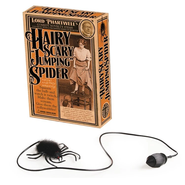 HOUSE OF MARBLES "HAIRY SCARY JUMPING SPIDER" JOKE TOY