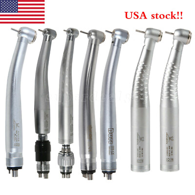 SANDENT Dental High Speed Handpiece – 45° Angle, 4-Hole Swivel Coupler, Push Button Bur – Model WCA4