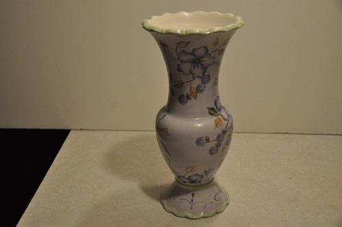 Tracy Porter Fine Porcelain Vase Flower Purple Designed Exclusively For FTD 10.5 - Picture 2 of 9