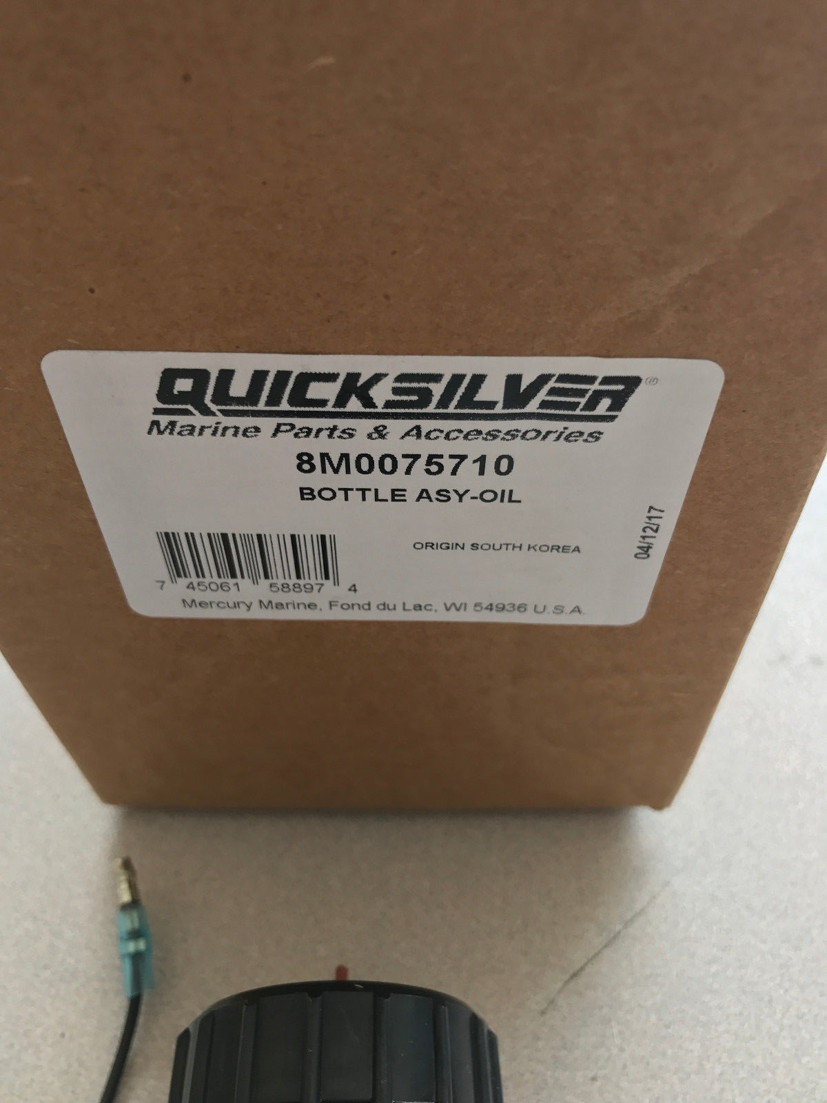 MerCruiser Gear Oil Lube Bottle Reservoir Monitor & Sensor  