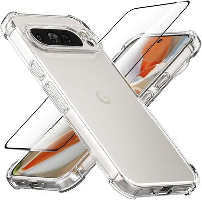 Hülle \ Klar Stoßfest Handy Cover \ Bildschirm für Google Pixel 9 Pro \ 9 Pro XL 8A 7A