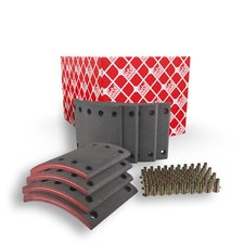 FEBI BILSTEIN Bremsbelag, Trommelbremse 172078 für KÄSSBOHRER RENAULT TRUCKS SAF