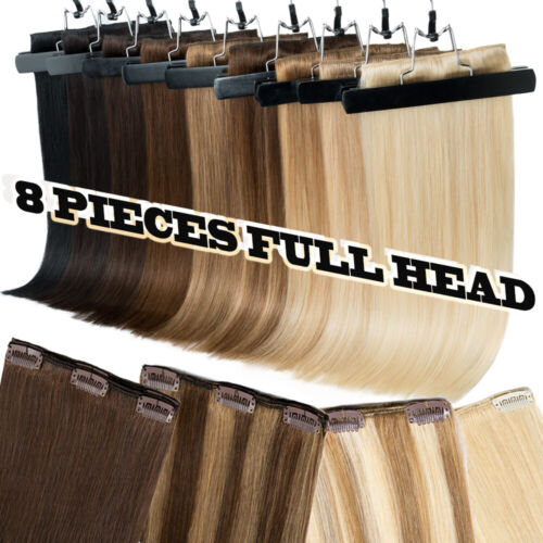 Balayage/Ombre Clip In 100% Real Remy Human Hair Extensions Full Head CLEARANCE - Picture 11 of 136