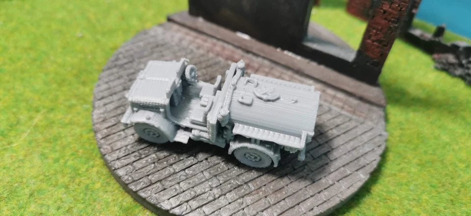 Bedford MWC Camion Cisterna "Aperto" UK GB WW2 Kit 1/87 1/72 1/56 1/48 - Immagine 3 di 4