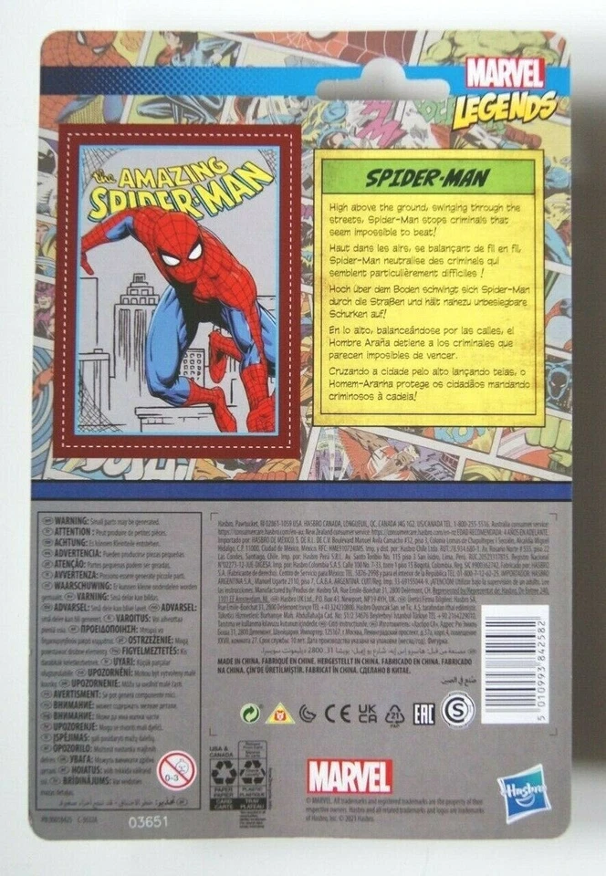 Marvel Legends Spider-Man figura de acción! Kenner Serie Retro de 3,75 pulgadas! Foto 3 de 3