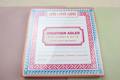 Jonathan Adler Sticky Notes Stationary & Gifts 100 Sheets 5x5 Love Sealed Bright - Picture 4 of 6