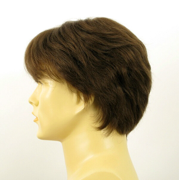 Cheveux clairsemés ? Solution perruque homme naturelle ERIC 8 châtain - 3