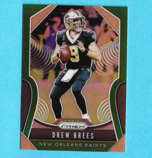 2019 Prizm DREW BREES Green Prizm #186 New Orleans Saints