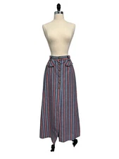 Vintage 70s Junior House striped maxi skirt