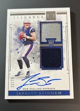 2019 Impeccable Jarrett Stidham Elegance Rookie Helmet and Patch Auto 32/75