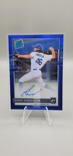 2020 Panini Donruss Optic TONY GONSOLIN Blue Rated Rookie Auto #'d 59/75 Dodgers