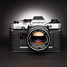 New Genuine Leather Half Case Bag Cover For Olympus OM10 OM20 OM30 Film Camera