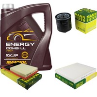 Mann Inspektionspaket 5L Mannol Energy 5W-30 FüR VW Polo 1.4 Seat Ibiza IV Skoda