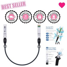 High-Speed 10Gb SFP Passive Twinax Cable, 0.5M, Compatible with Major Brands
