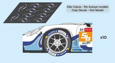 Decals Reifen Michelin PILOT SPORT 1:43 1:32 1:24 1:18 Tires Slot Calcas