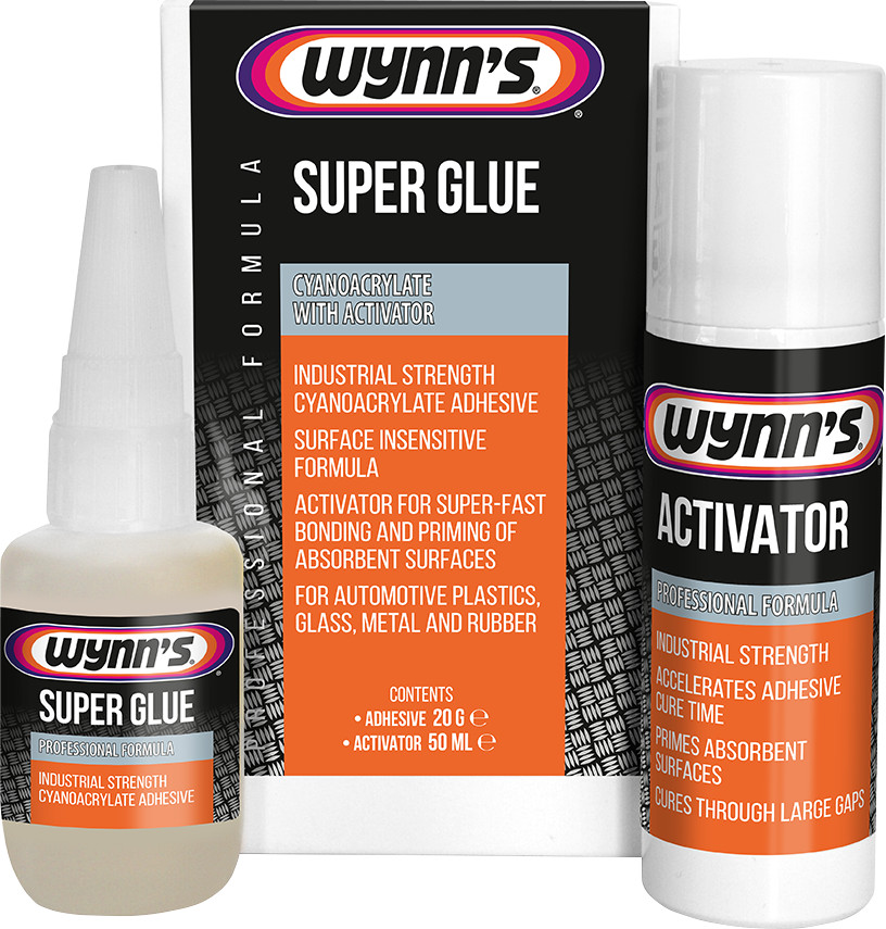 B90088 Super Glue With Activator 20G 20Ml Wynns