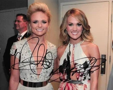MIRANDA LAMBERT CARRIE UNDERWOOD 8X10 SIGNED PHOTO AUTOGRAPH COUNTRY REPRINT