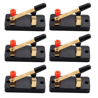  6 Pcs Electronic Experiment Switch Single Pole Throw Physics Lab