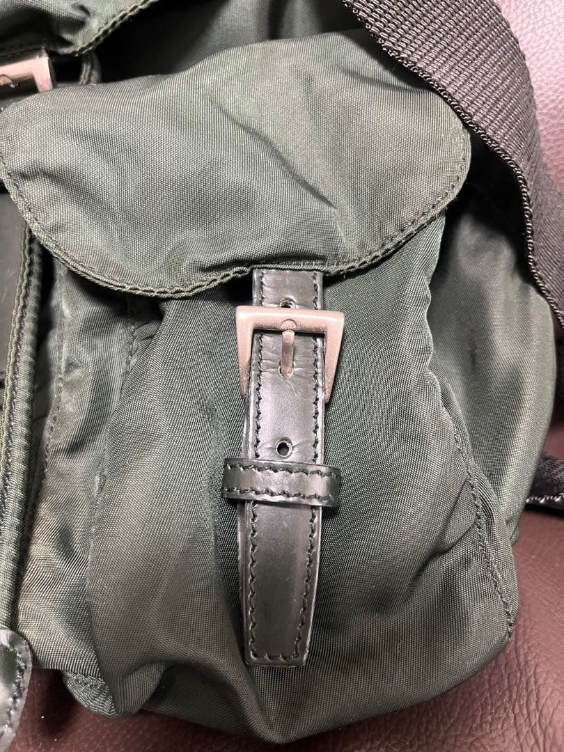 PRADA triangle logo nylon backpack drawstring typ… - image 14