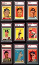 1958 Topps Baseball All-PSA Near Complete Set / Lot 8 - NM/MT 7166974