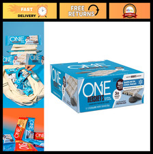 High-Protein Cookies 'n' Creme Bars, 18g Protein, 12 Count - Healthy Snack Optio