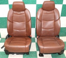 Worn 18 Escalade Vecchio Brown Leather Heat Cool Front Power Bucket Seat Oe Worn 18 Escalade Vecchio Brown Leather Heat Cool Front Power Bucket Seat Oe