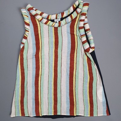 Loewe Trägertop Damen Medium gestreift Baumwolle Tank Tshirt Bluse 