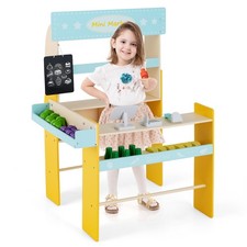 Kid's Pretend Play Grocery Store Toddler Supermarket Toy Set w/Cash Register