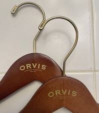  2 ORVIS Sporting Traditions Wooden Clothes Hanger