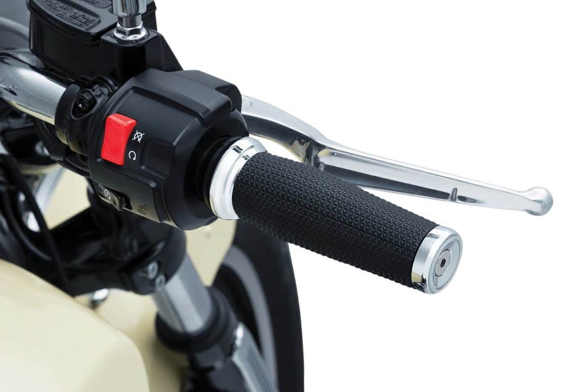 Kuryakyn Thresher Grips - Chrome Motorcycle Street Bike Snowmobile 5938 kur5938