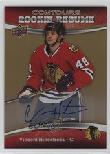 2015 Upper Deck Contours Rookie Resume Gold Rainbow Vincent Hinostroza Auto 0p7l