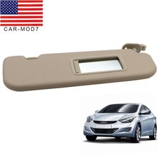 Right Passenger Side Sun Visor Makeup Mirror Beige For Hyundai Elantra Md 11-16 Right Passenger Side Sun Visor Makeup Mirror Beige For Hyundai Elantra Md 11-16