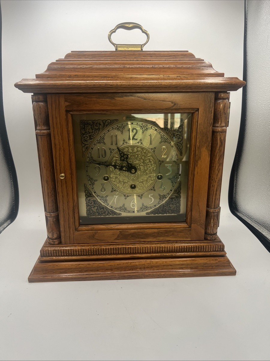 LARGE CASE Harrington House Chime Mantle Clock Franz Hermle 1051