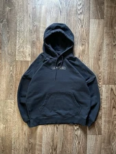 Vintage Quicksilver Y2K Skateboard Faded Hoodie Medium Cropped