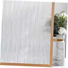  Frosted Window Privacy Film Non Adhesive Window Cling 17.7"x78.7" (45x200cm)
