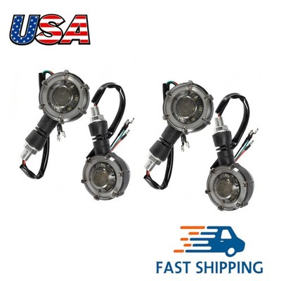 4X Flowing Flashing Led Light With Ring For Yamaha V Star 250 650 950 1100 1300