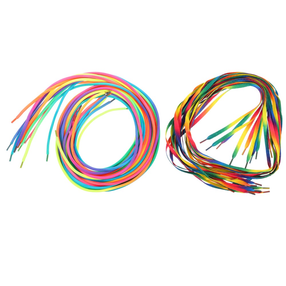 APL 10 paia di scarpe da ginnastica colorate sfumate bambino lacci piatti per colorati