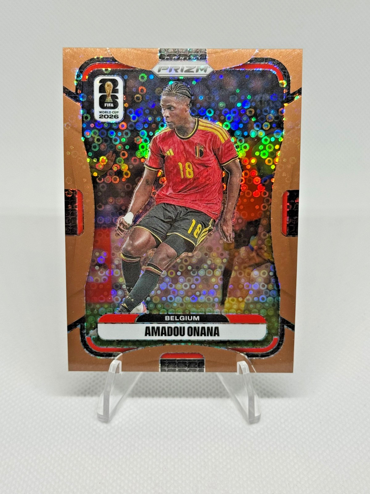 2026 Panini Prizm FIFA World Cup - Amadou Onana DSG Exclusive Bronze Disco /175