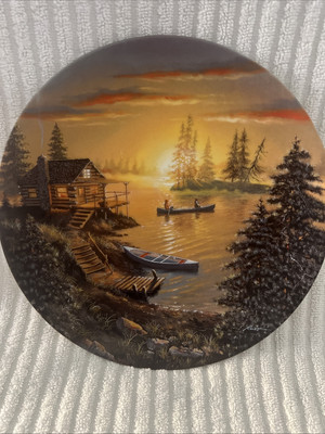 D.L.  Rusty  Rust  Echoes of Morning  8in Decorative Plate