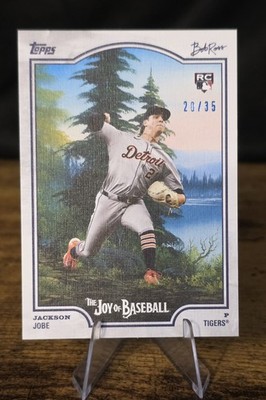 2025 TOPPS Joy Of Baseball -JACKSON JOBE Titanium White /35 Bob Ross Rookie (RC)