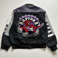 Vintage 90s Jeff Hamilton NBA Toronto Raptors Jacket Size XL 1995 USA Made Rare