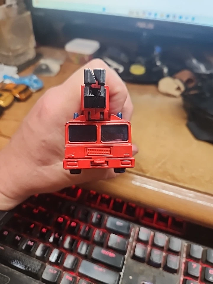 Grúa Hidráulica SIKU 2914 Faun KF FEUERWEHR, Escala 1/55 Suelta Roja Diecast Suelta Foto 4 de 4