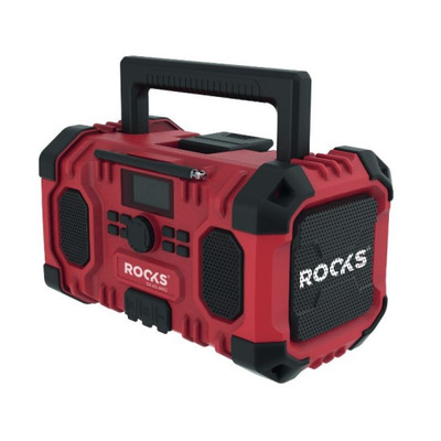 20 V AQ-One Radio Musik Baustelle, BT, DAB+, 15 W, 2 Ah Rooks OK-03.4322