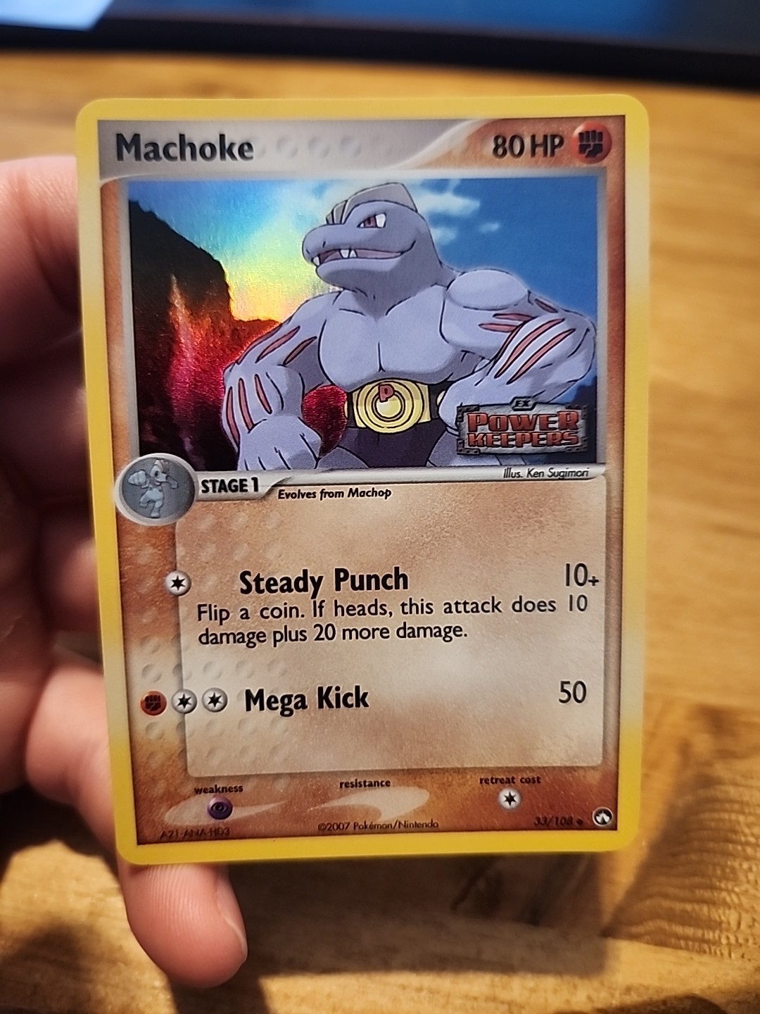 Machoke 33/108 Power Keepers Reverse Holo
