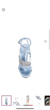 Women's Raye strappy heels in icy blue